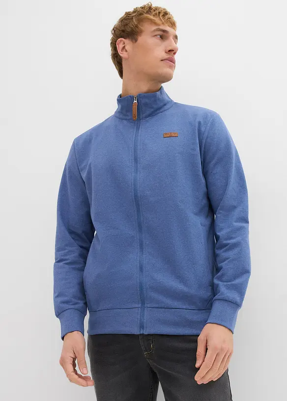 Sweatvest met opstaande kraag, bonprix