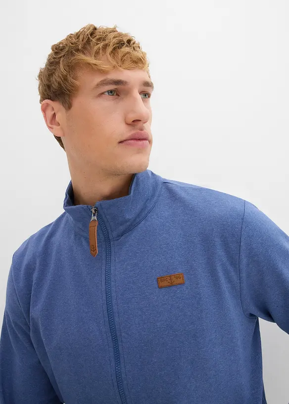 Sweatvest met opstaande kraag, bonprix