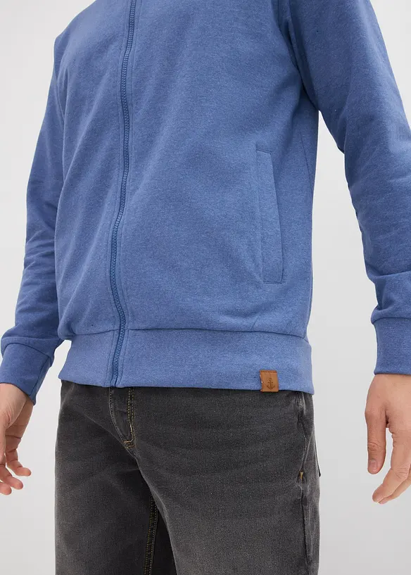 Sweatvest met opstaande kraag, bonprix