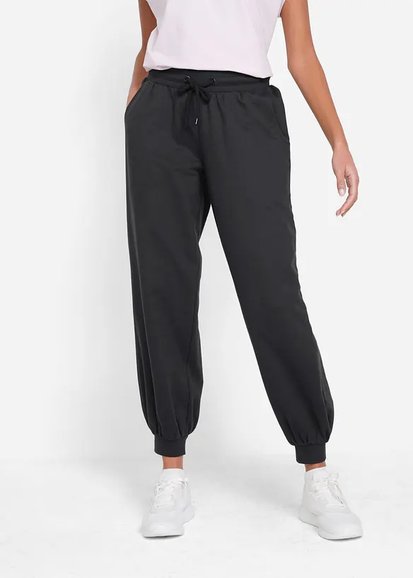 Joggingbroek met elastische tailleband, bonprix