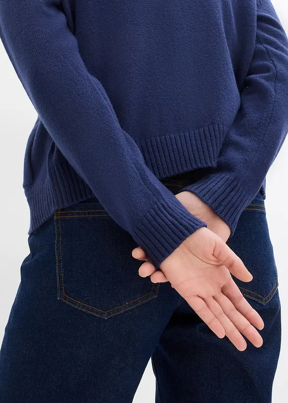 Gebreid vest met zakken, bonprix