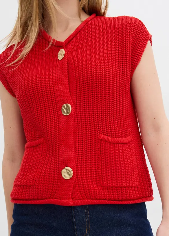 Mouwloos vest met zakken, bonprix
