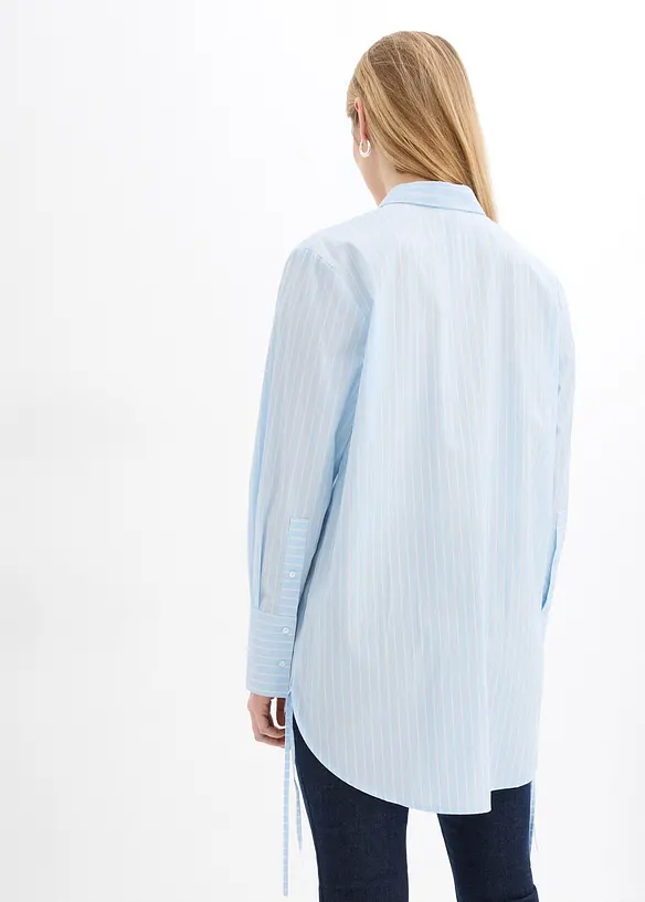 Oversized blouse van katoen, bonprix