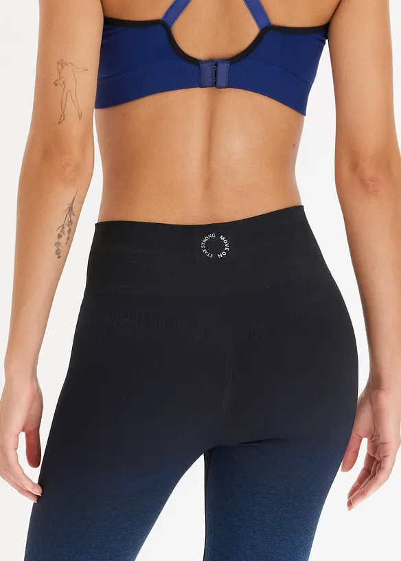 Naadloze legging met kleurverloop, sneldrogend, bonprix