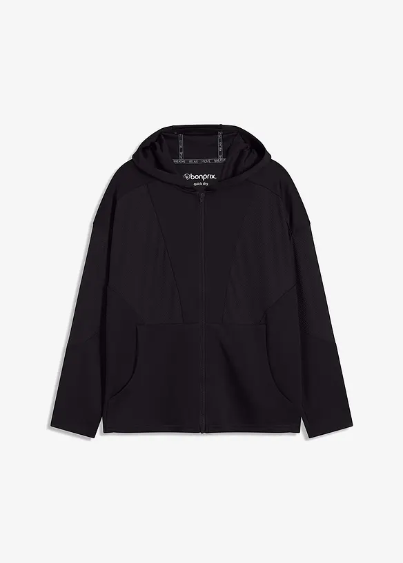 Oversized sportjas met transparant mesh, bonprix