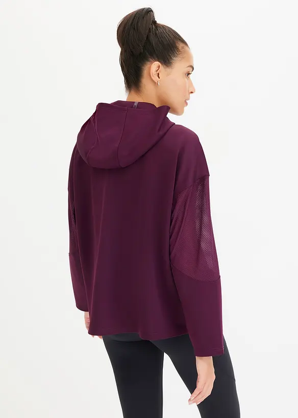 Oversized sportjas met transparant mesh, bonprix
