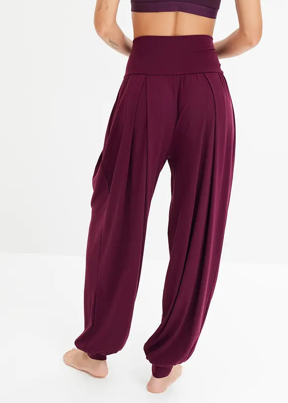 Wijde sportbroek met omklapbare tailleband, bonprix