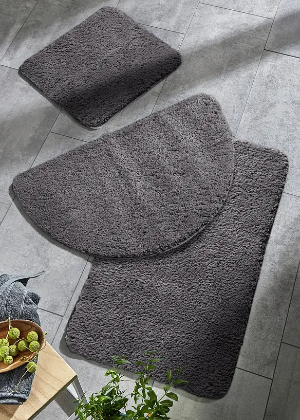 Getufte uni badmat met hoge pool, bonprix