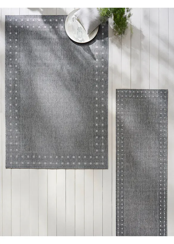 Binnen- en buitenkleed met boord, bonprix