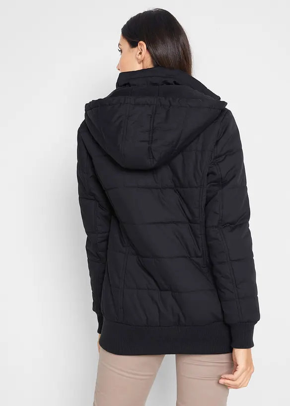 Outdoor jas met imitatieleren details, bonprix
