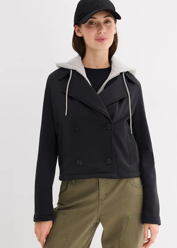 Jas met contrasterende capuchon, bonprix