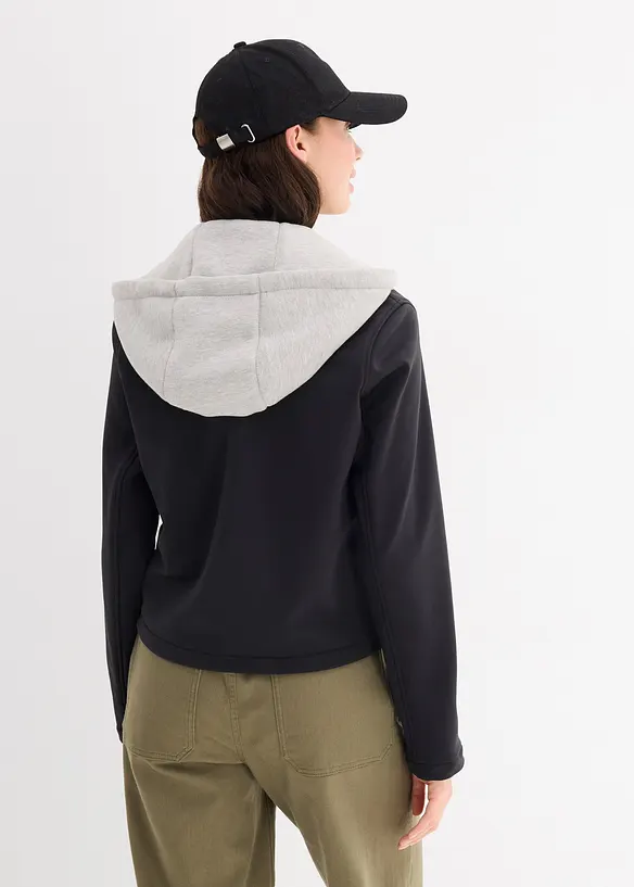Jas met contrasterende capuchon, bonprix