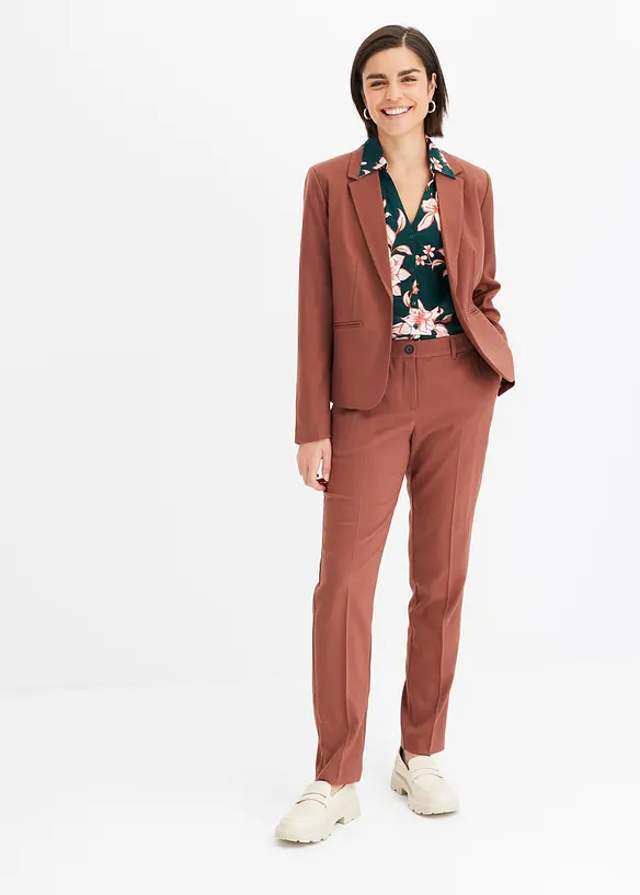 Soepelvallende, gedessineerde blouse, bonprix