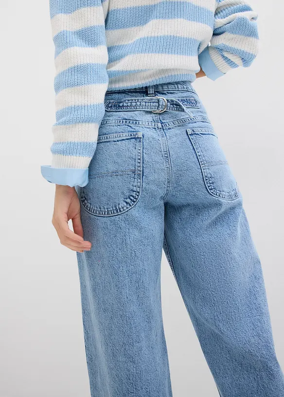 Wide leg jeans, mid waist, bonprix