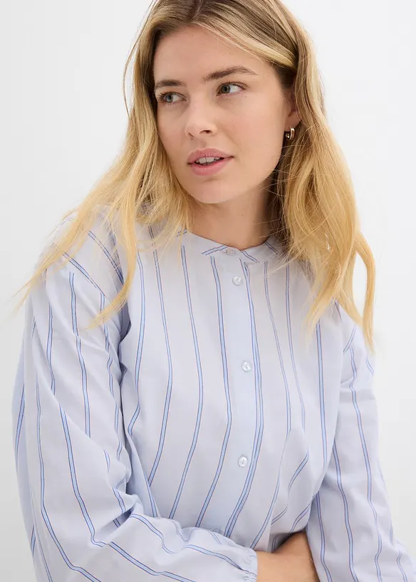 Lange blouse van katoen-popeline, bonprix