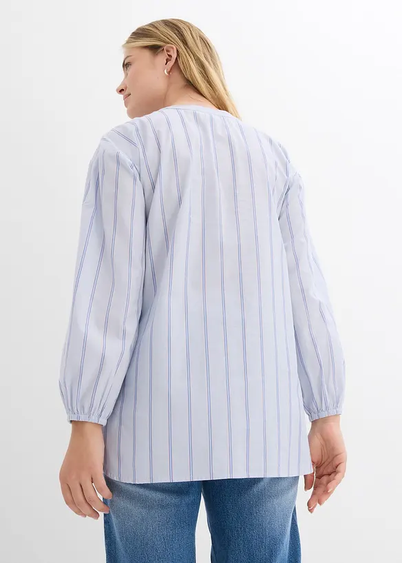 Lange blouse van katoen-popeline, bonprix