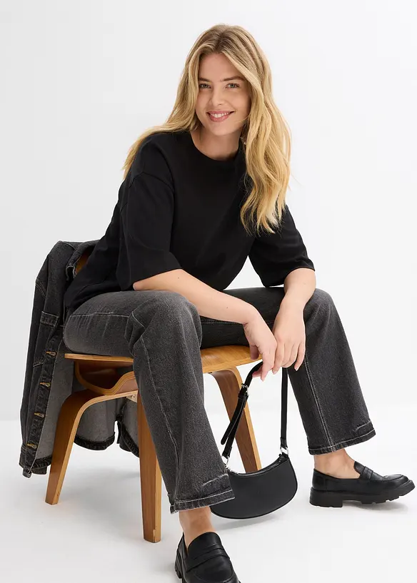 Longshirt van interlock, bonprix