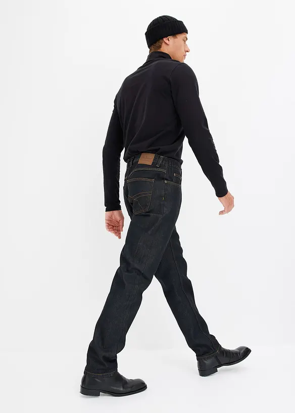 Classic fit jeans met deels elastische tailleband, straight, bonprix