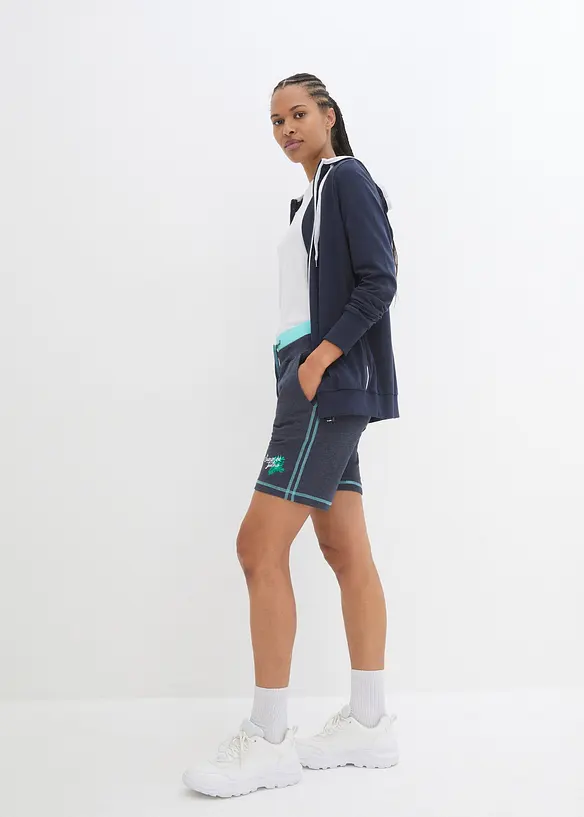 Sweat short van katoenmix, bonprix
