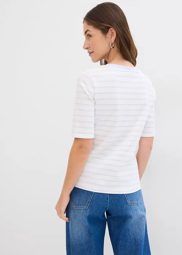 T-shirt van zwaar biologisch katoen, bonprix