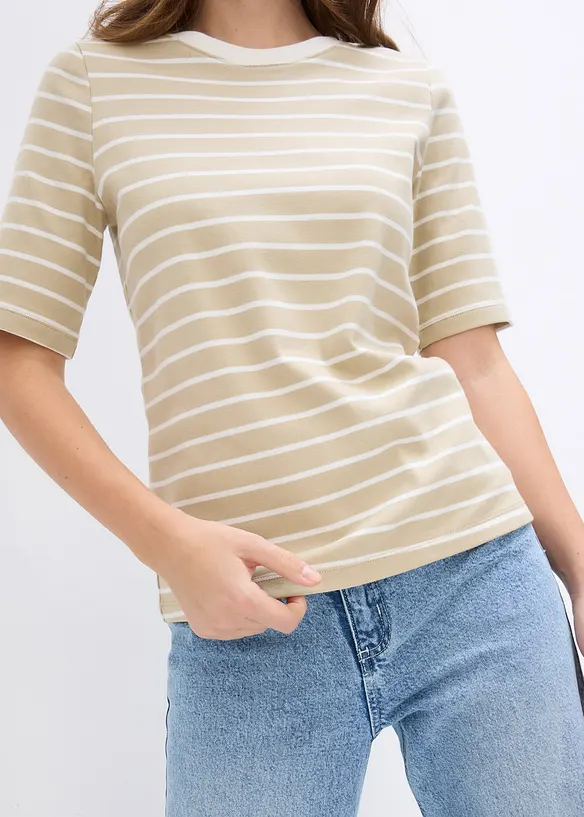 T-shirt van zwaar biologisch katoen, bonprix