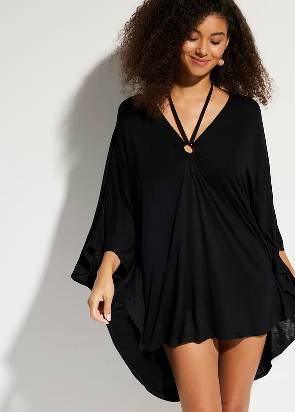 Transparante strandjurk van viscose, bonprix