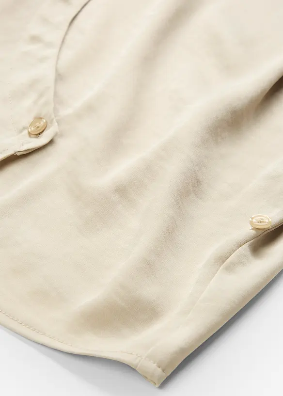 Overhemdblouse van soepel satijn, bonprix