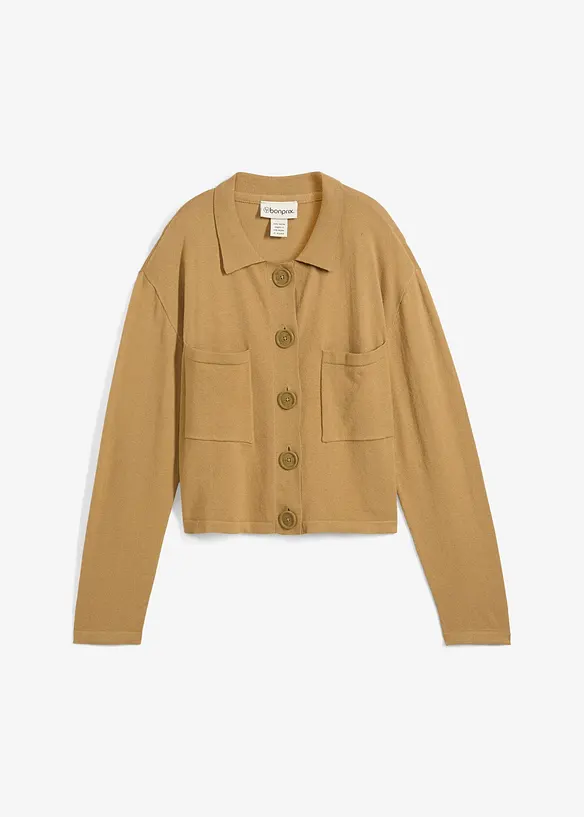 Kort fijngebreid vest, bonprix