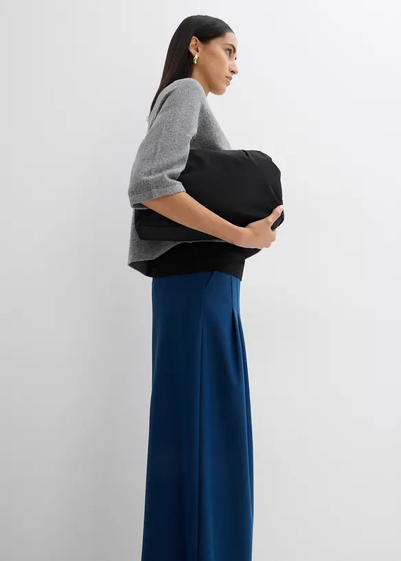Bandplooibroek met hoge band van viscose-mix, bonprix