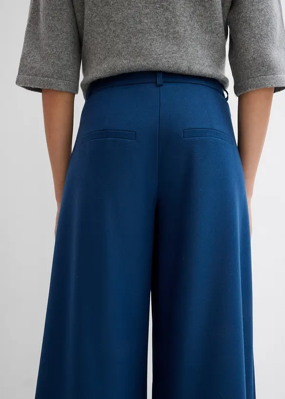 Bandplooibroek met hoge band van viscose-mix, bonprix