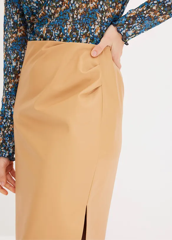 Imitatieleren rok, bonprix