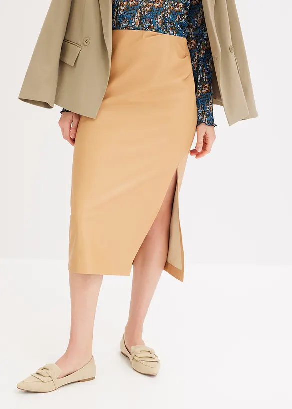 Imitatieleren rok, bonprix