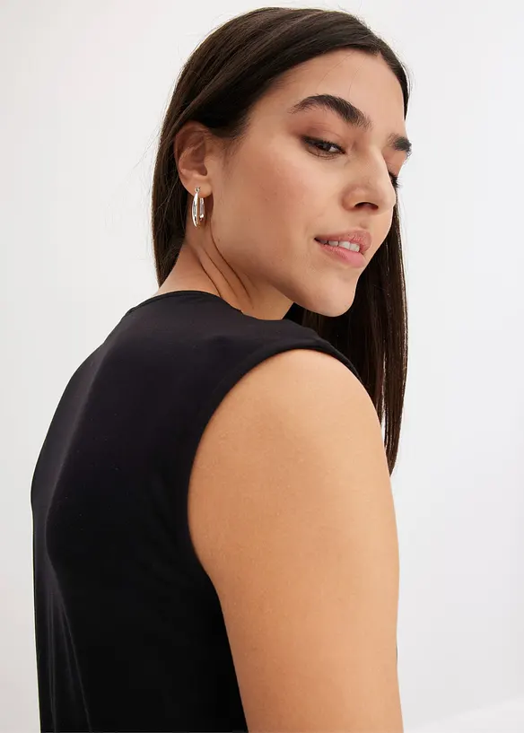 Jersey top met twist, bonprix