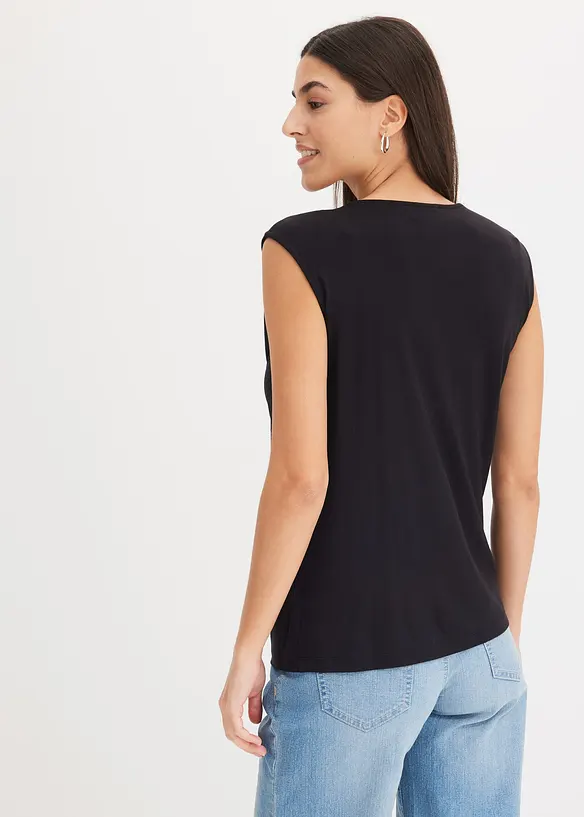 Jersey top met twist, bonprix