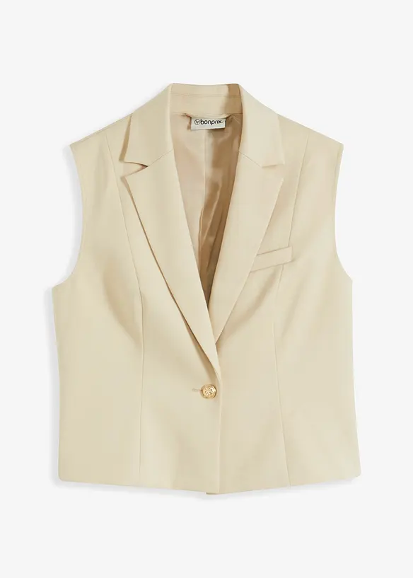 Gilet met decoratieve knoop, bonprix