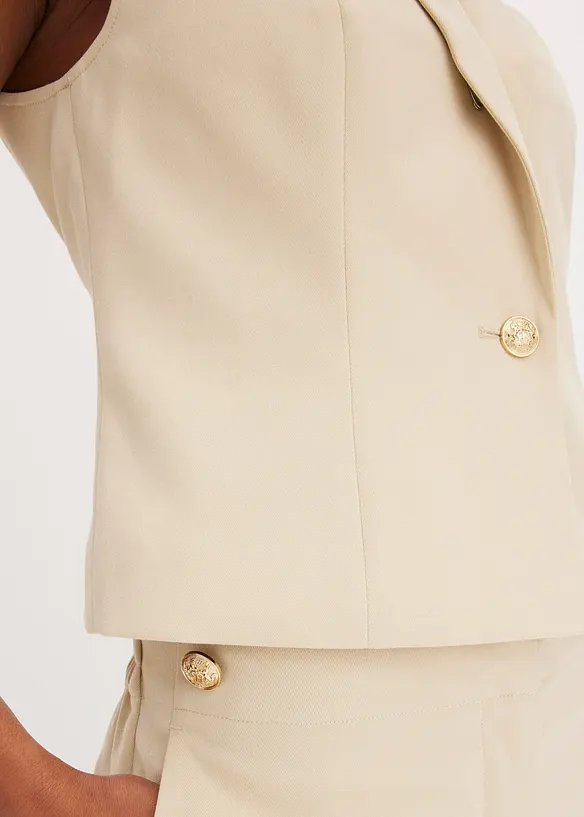 Gilet met decoratieve knoop, bonprix