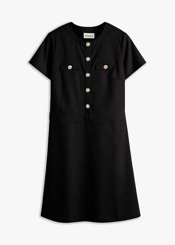 Mini jurk met licht uitlopende rok, bonprix