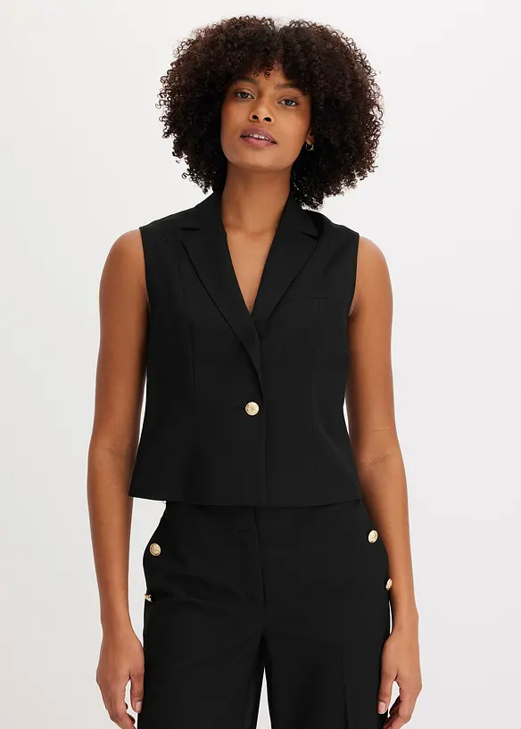 Gilet met decoratieve knoop, bonprix