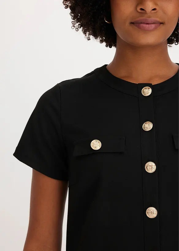 Mini jurk met licht uitlopende rok, bonprix