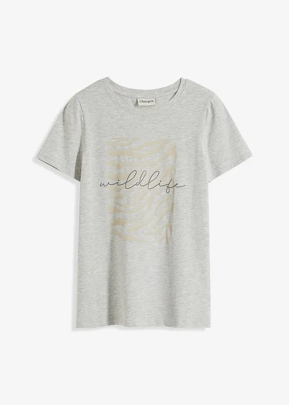 Shirt met opvallende zebra print, bonprix