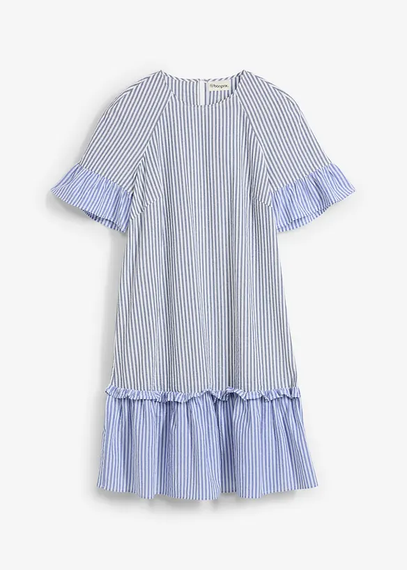 Seersucker mini jurk, bonprix