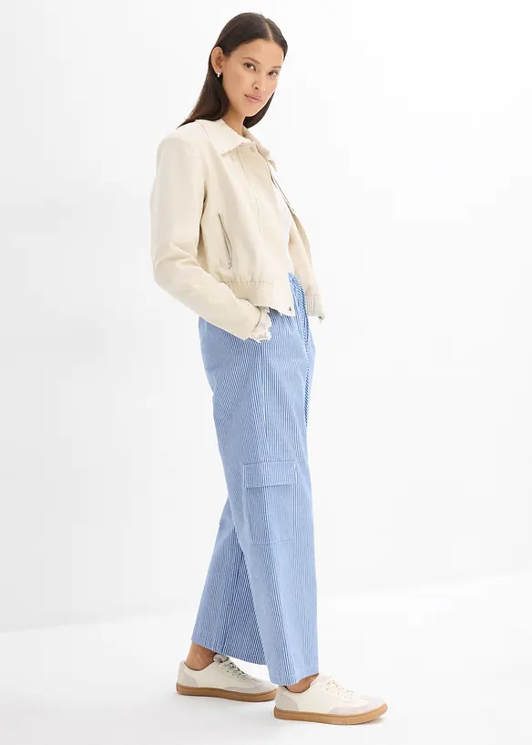 Cargo broek met bequé tailleband, bonprix