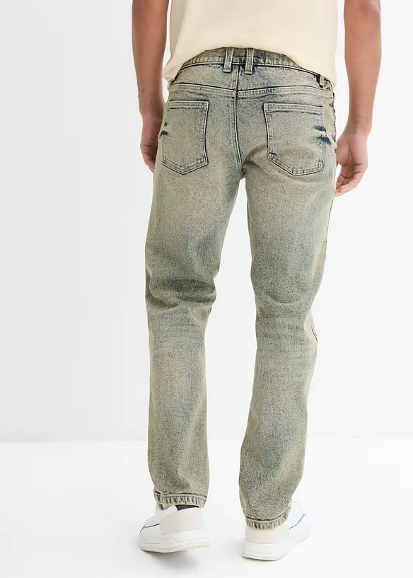 Regular fit stretch jeans van stevig denim, straight, bonprix