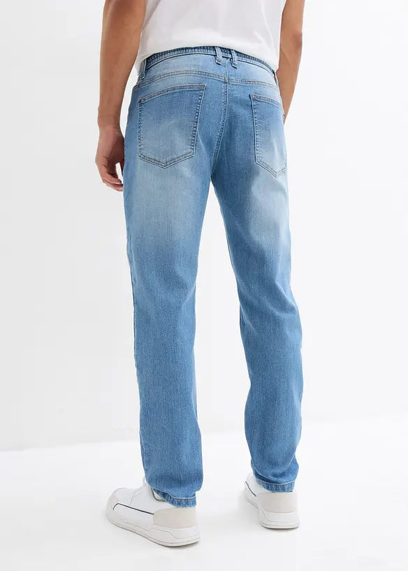 Lichte regular fit stretch jeans, straight (set van 2), bonprix