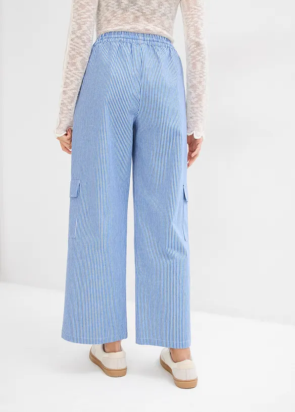 Cargo broek met bequé tailleband, bonprix