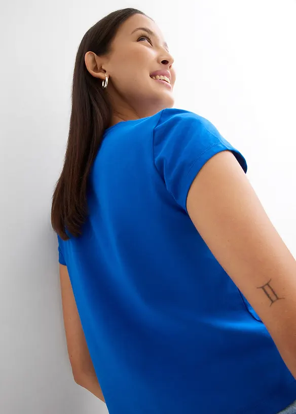 Kort T-shirt met print, bonprix