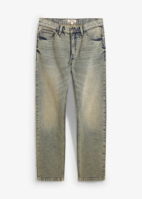 Regular fit stretch jeans van stevig denim, straight, bonprix