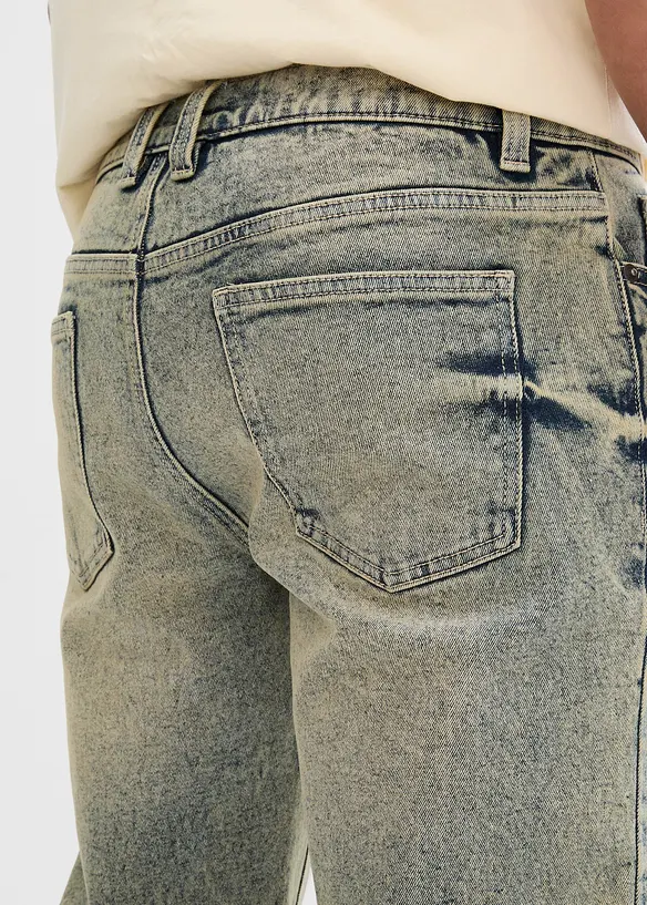 Regular fit stretch jeans van stevig denim, straight, bonprix
