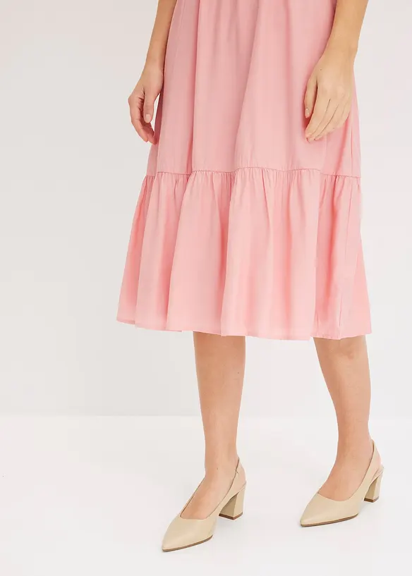 Midi jurk van zachte viscose-mix, bonprix