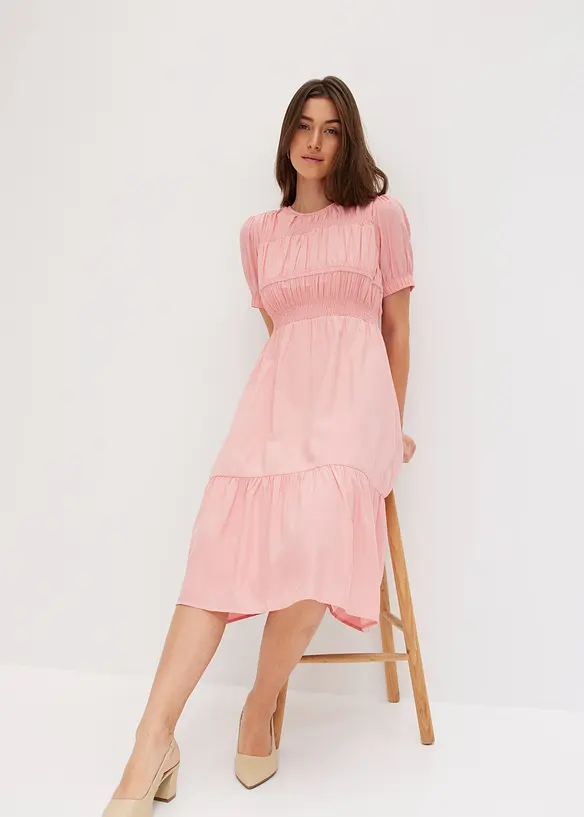 Midi jurk van zachte viscose-mix, bonprix